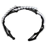 CATHATRR Unique And Stylish Hair Accessory For Women Foldable Headband With Faux Pearls Embellishment And Easy Storage Elegant Hairband For Women