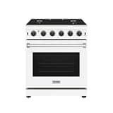30 Inch Professional Liquid Propane Range in White