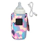 Portable Bottle Warmer | Three-speed Temperature Adjustable USB Travel Milk Heat Keeper | Infant Feeding Thermal Warmer Pouch for Indoor, Outdoor, Traveling, Driving