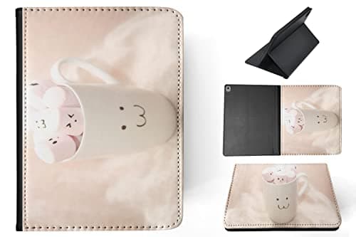 Cute Marshmallow Candy FACE #1 FLIP Tablet CASE Cover for Apple IPAD 10.2 (2019) (7TH GEN) / IPAD 10.2 (2020) (8TH GEN) / IPAD 10.2 (2021) (9TH GEN)