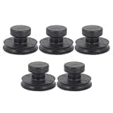 DIYEAH 5pcs Black Rubber Suction Handles for Singing Bowls Wear-resistant and Strong Bowl Lifting Tools Portable and Buddhist Music