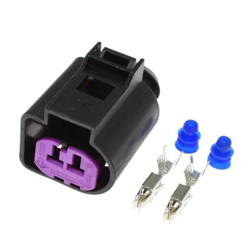 1-20Sets 2 Pin Female Water Proof Engine Housing Auto Generator Plug Socket Connector 1J0973772(1Set)