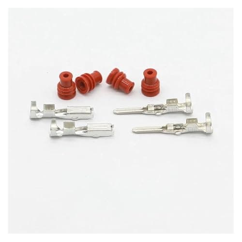 AICNRUT 1set 174663-2 AMP 12Pin Automotive Connector Male Female Waterproof Sealed Harness Additional Terminals/Seal 174661-2 (Male Set) (Terminals)