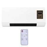 1800w Wall Mount Air Conditioner Heater Fan Combo, Aire Acondicionado Sin Ductos De Pared, Quiet Portable Space-Saving Cooling Heating Unit for Room Office Bedroom Bathroom