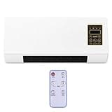 1800w Wall Mount Air Conditioner Heater Fan Combo, Aire Acondicionado Sin Ductos De Pared, Quiet Portable Space-Saving Cooling Heating Unit for Room Office Bedroom Bathroom