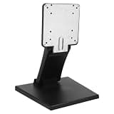 KONTONTY Universal Adjustable Tv Base Stand for 10-27 Inch Flat LED LCD Monitors and Touch Screens, Iron Folding Monitor Desk Mount with Space Saving Design for Home and Office