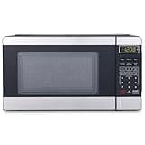 0.7 Cu Ft Microwave Oven, 700W Compact Microwave Oven With Smart Sensor, Stainless Steel - Features A Clear LED Display, Express Cooking, Defrost Options