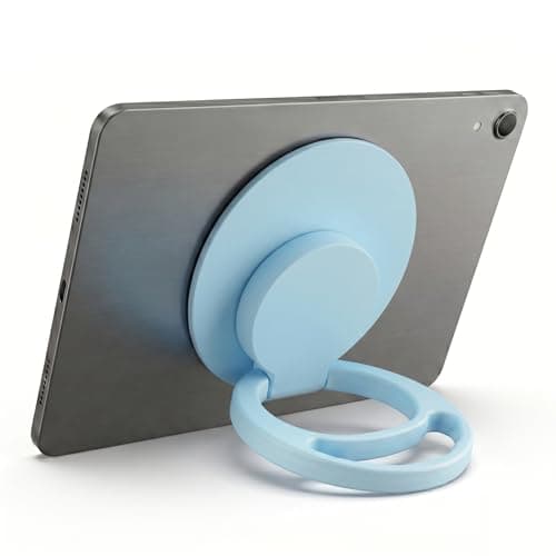 WUOJI Universal Tablet Stand, Back Mounted Handheld Stand, Rotates 360 Degrees, Adjusts Multiple Angles for iPad/Galaxy Tab and All 7-11” Tablets (LightBlue)