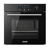 Garvee 24 Inch Built-in Single Wall Oven, 2.5 Cu.ft. Electric Oven with 5 Cooking Functions, 2000W Power, Touch and Knob Control, Low-e Glass Door & Cooling Fan, Easy Clean Enamel, Black