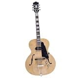 ZOCWJK Electric Guitar Natural Hollow Body Jazz Electric Guitar 6 String Right Handed Professional Performance Durable,