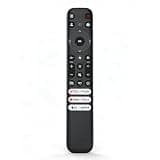 RC813 Remote Control Compatible with TCL Google TV LED QLED 4K UHD Smart TVs Replacement S4 S5 Q6 QM7 Series, 40ft Range, Netflix Shortcut Large Button Design