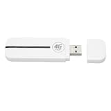 Zunate 4G USB WiFi Modem, High Speed Portable LTE Router for Internet Sharing with Micro SIM Card Slot, Supports 10 Users for Car and Outdoor Use, White Color