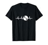 DJ Heartbeat Electronic Music Vinyl Turntable Disc Jockey T-Shirt