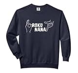ROKU NANA Hand Sign Japan Meme Aesthetic Design Comfort Colors Adult Sweatshirt