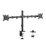 Logilink Aluminium Monitor Mount for 2 Monitors (17-32 Inches), Arm Length 376 mm Each