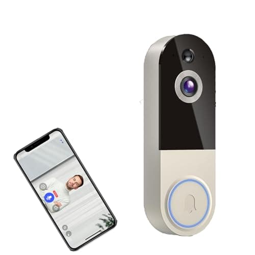 Nexfluxio 2K Wireless Video Doorbell Camera, Human Detection, Instant Alert, Night Vision, Two Way Audio, 2.4G WiFi Only