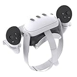 DGPCT VR Wall Mount - Compatible with Meta Oculus Quest 3S/3/2/Pro/Rift-S, Aluminium VR Headset & Controller Hanger with Two Storage Options