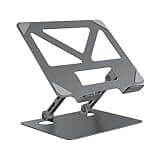 AHXIPHWSG Portable Laptop Bracket Multifunctional Heightening Shelf Support Bracket Fast Heat Dissipation Base Foldable Tablet Stand(Gray)