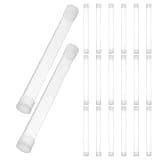 Balacoo 20pcs Protective Thermometer Cases with Caps Portable Plastic Storage Tubes for Thermometers Sturdy Safety Containers for Travel and Everyday Use
