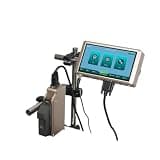 VFLDKRQAWYS PRX1000 Thermal Inkjet Printer 6.5inch Capacitive Screen Online Expiry Date Text Barcode Batch Number Coder for DIY Use(1 Print Head 1 Ink)