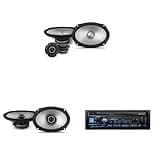Alpine UTE-83BT Mech-Less Digital Bluetooth Media Receiver with 1 Pair Alpine S2-S69 Type S 6x9 Coax Speakers and 1 Pair S2-S69C Type S 6x9 Component Speakers
