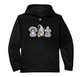 Lavender Gnome Spring is Coming Gardening Three Purple Gnome Performance Hoodie