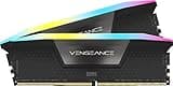 CORSAIR Vengeance RGB DDR5 RAM 16GB (2x8GB) Up to 5200MHz CL40 Intel XMP 3.0 Desktop Computer Memory - Black (CMH16GX5M2B5200C40)