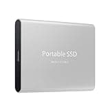 Portable SSD Mobile Storage, 1.8-Inch External Drive, USB 3.1 and Type-C, Compatible with Mac, Laptop, Desktop, TV (Silvery, 8, TB)