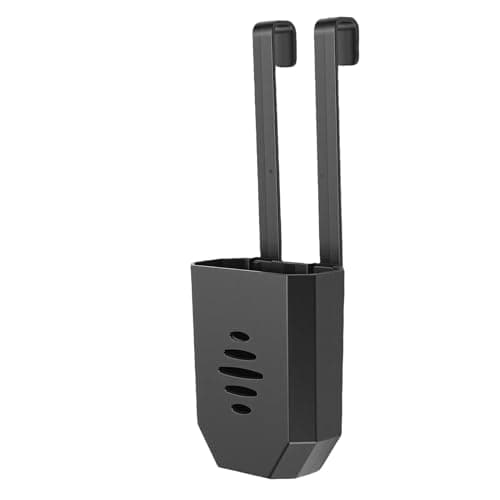 Generic Toilet Tank Tablet Holder, Hanging Toilet Bowl Cleaner Carrier, Standard Height Water Tank Holder with Hook for Preventing Polluting Buildup (Black)