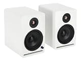 Rockville APM5W V2 5.25" Powered Studio Monitor Speakers Pair, Bluetooth, 80W RMS/320W Peak, White