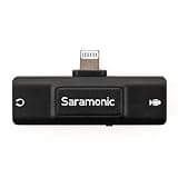 Saramonic SR-EA2D Lightning Audio Interface with 3.5mm TRS or TRRS Mic Input and 3.5mm Headphone Out for Apple iPhones and iPads with Lightning, Black