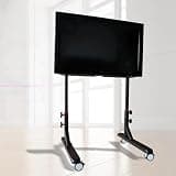 LBAawxe Portable TV Floor Stand - Mobile TV Cart Stand with Wheels, Rolling Floor Tv Stand with Mount for Below 55 Inches Tv