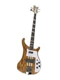 4-String Solid Body Electric Bass Guitar, Ash Neck & Acacia Wood with Humbucker Pickups, Adjustable Bridge for Stage Performance & Studio (Bajo Electrico)