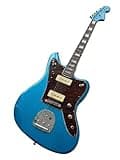 39 Inch Solid Body Electric Guitars, Metallic Blue Offset Guitar with Pickups & Block Inlays, Guitarra Electrica for Indie Rock & Stage