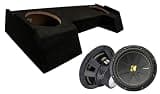 American Sound Connection Compatible with 2019-2025 Dodge Ram Crew Cab 50CWCD124 Dual 12" Loaded Sub Box Enclosure Bundle