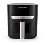 LEADKooKers 6QT Air Fryer, 6-in-1 Digital Airfryer, Black