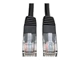 Eaton Tripp Lite N002-025-BK Cat5e Ethernet Cable 25 ft, 350MHz Patch Cord, RJ45 UTP Molded PoE Stranded PVC, Black Network LAN Wire, Cloud Care Pre-Configured Bundle Eligible (1 Pack)