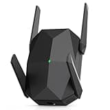 WiFi Extender, 2026 20X Fastest WiFi 6 Booster AX3000 Dual Band (5.8/2.4GHz) 19,000 sq.ft Long Range and 150+ Devices, WiFi Extender Signal Booster for Home with Ethernet Port (Black)