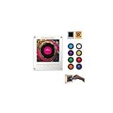 Magnetic Refrigerator Magnet Induction Singing Speaker, 9-Pack Smart Programmable Sound Stickers,Plays Your Favorite Song, Rotating Vinyl Record Night Light, for Home Kitchen Decor and Fun