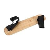 Toddmomy Adjustable Wooden High Chair Footrest, 5.12-8.27 in Height Adjustable Baby Foot Rest with Nylon Straps, 15.6" Long Pedal for Hook On Portable High Chair