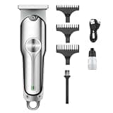 DAXXIN Hair Cutting Tool, Hair Clipper T-Blade Hair Trimmer Electric Beard Trimmer Cordless Rechargeable Shaving Machine for Men