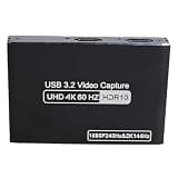 Zopsc 4K 60Hz Video Card 2.0 USB 3.2 with HDR VRR Passthrough and Out for Streaming Gaming PC OBS VLC