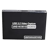 Zopsc 4K 60Hz Video Card 2.0 USB 3.2 with HDR VRR Passthrough and Out for Streaming Gaming PC OBS VLC