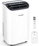 14,000 BTU Portable Air Conditioner with WiFi & Remote Control, Cools Up to 700 Sq.Ft, Auto-Evaporation Low Noise Portable AC Unit for Large Room, Office, Garage, White