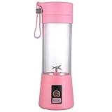 Portable Rechargeable Blender, Mini Electric Juicer Cup with 6 Stainless Steel Blades, USB Charging, Compact Design for Travel, Camping and Smoothies