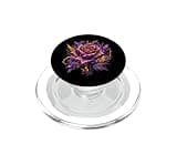 Enchanted Lightning Violet Rose Gothic Fantasy PopSockets PopGrip for MagSafe