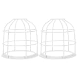 DECHOUS 2pcs Fire Sprinkler Head Guard Cage Metal Light Bulb Cage Protective Cover for Indoor Fire Sprinkler Heads Home Office