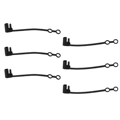 FSLPQP 2 Pin Plug SAE Weather Cap, 6PCS Waterproof Dust-Proof Protection Cover, DC Power Solar Automotive SAE Connector Protective Lid Top Covers