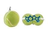 I-TOTAL® - Travel Pillow with Sleep Mask, Folding Pillow with Hook for Travel (Tennis)