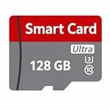 SD Card 128GB with Adapter,High Speed Memory Card, UHS-I C10 A1 Memory TF Card for Tablet/Mobile Phone/Camera/Car Audio/Game Console -Red